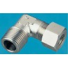 Legris Stainless Steel 90° Hexagon Elbow Pipe Fitting Male BSPT 1/2 in 1809 12 21