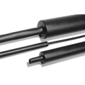 RS PRO Halogen Free Heat Shrink Tubing, Black 30 mm Sleeve Diameter x 1m Length, 4 to 1 Shrink 323-10300 MU47-30/8-PO-X-BK