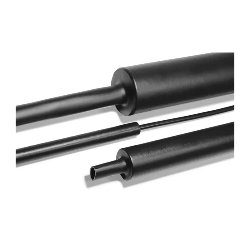 RS PRO Halogen Free Heat Shrink Tubing, Black 30 mm Sleeve Diameter x 1m Length, 4 to 1 Shrink 323-10300 MU47-30/8-PO-X-BK