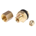 Legris Pneumatic Brass Pipe Fitting Compression Coupler Male G 1/8 in to Female Metric 4 mm 0101 04 10