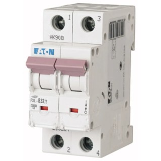 Eaton xPole Miniature Circuit Breaker, 2-Pole, 32A, Type B, 400V AC, 48V DC, 10 kA Breaking Capacity 236234 PXL-B32/2