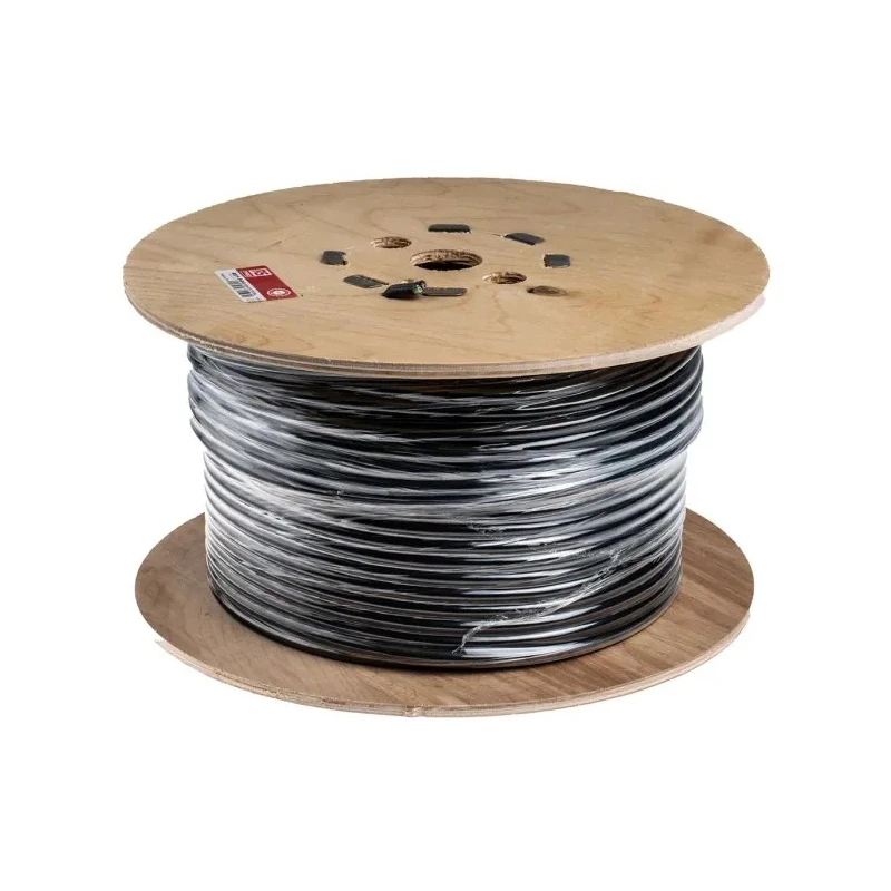 RS PRO 4 Core Flexible PVC Insulated Power Cable, Black, 0.75mm², 70°C, 100 m, Stranded Copper Conductor 491-904