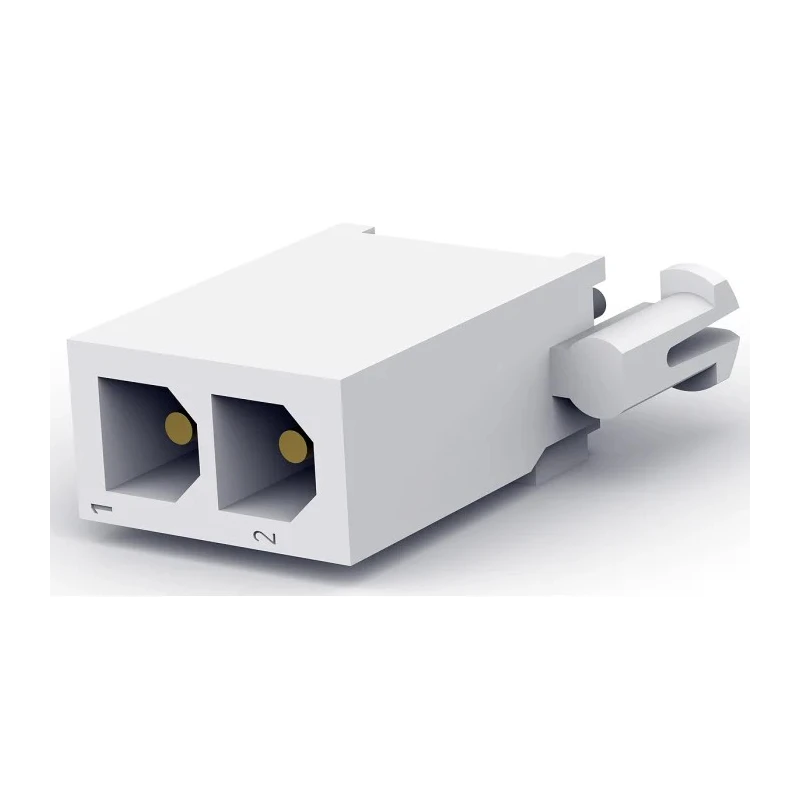 TE Connectivity Mini-Universal MATE-N-LOK Series Straight Through Hole PCB Header 2 Contacts 4.14 mm Pitch 1 Row 1-770166-1