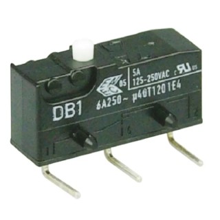 ZF Button Micro Switch Through Hole Terminal 6A 250V AC SPDT IP50 DB1C-D2AA