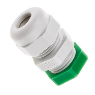 SIB WADI-TEC Series Grey Polyamide 6 Cable Gland, PG9 Thread, 4.5 mm min., 8 mm max., IP68 Z6100900R