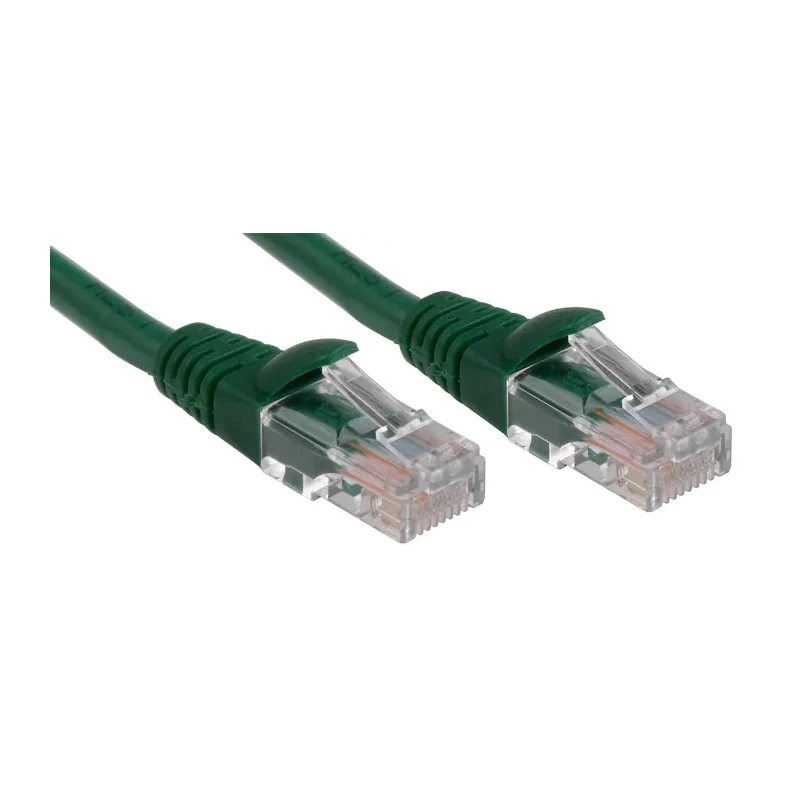 RS PRO Cat5e Ethernet Cable, 3 m, Green RJ45 Male to RJ45 Male U/UTP Low Smoke Zero Halogen 556-455