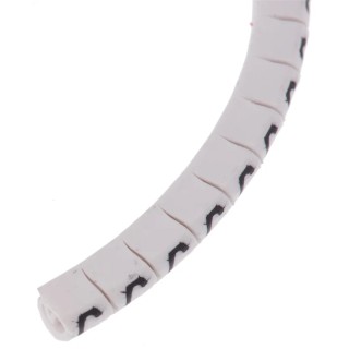HellermannTyton Helagrip Slide-On Cable Marker Black Pre-Printed Legend "C" for 1 mm to 3 mm Cable Diameter 901-10403