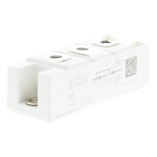 Semikron Danfoss Dual Thyristor Module SEMIPACK2 1200 V, 156 A Rated Current, 150 mA Gate Trigger Current SKKT 162/12 E