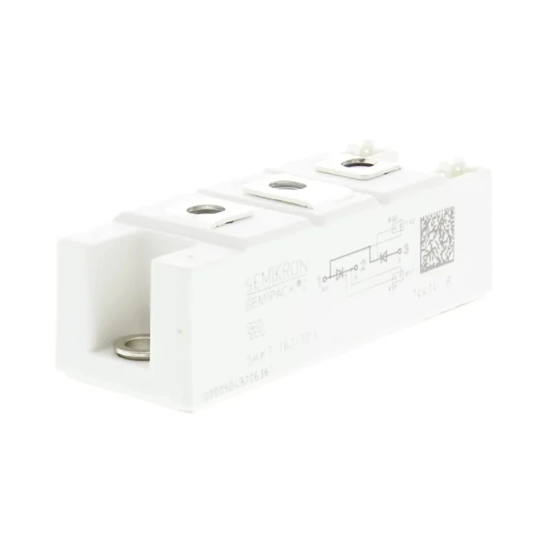 Semikron Danfoss Dual Thyristor Module SEMIPACK2 1200 V, 156 A Rated Current, 150 mA Gate Trigger Current SKKT 162/12 E