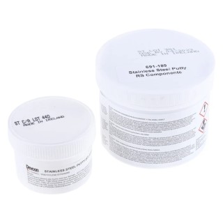 ITW Devcon Stainless Steel Putty (ST) Resin and Hardener Adhesive Two-Part Epoxy Compound 500 g Tub 691-189