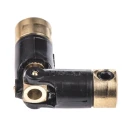 Huco Universal Joint 1 Plain Bored Hub 7.1mm Diameter 27.2mm Length Brass 45° Max Working Angle 1000rpm 103.06.1414