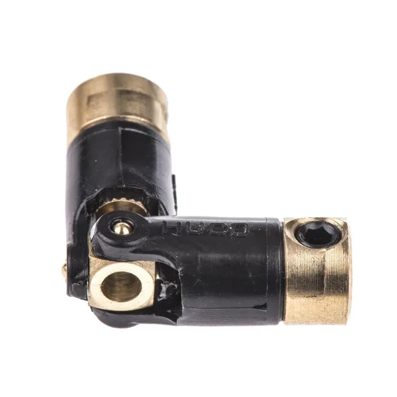 Huco Universal Joint 1 Plain Bored Hub 7.1mm Diameter 27.2mm Length Brass 45° Max Working Angle 1000rpm 103.06.1414