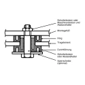 Fabreeka Anti-Vibration Mount Ring Bush, 12mm Bore Diameter, 20.6mm Outside Diameter, Neoprene Material, RoHS Compliant 51806