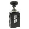 Norgren Push Button Pneumatic Manual Control Valve 03 Series, G 1/4 Thread, Zinc Alloy Body, 10 Bar Max Pressure 03060402