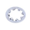RS PRO Steel Bright Zinc Internal Tooth Shakeproof Washer, M4, DIN 6797J 526-596