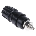 Hirschmann Test & Measurement 4 mm Black Insulated Terminal Post 60V dc M6 x 0.75 Thread 63A 930136100