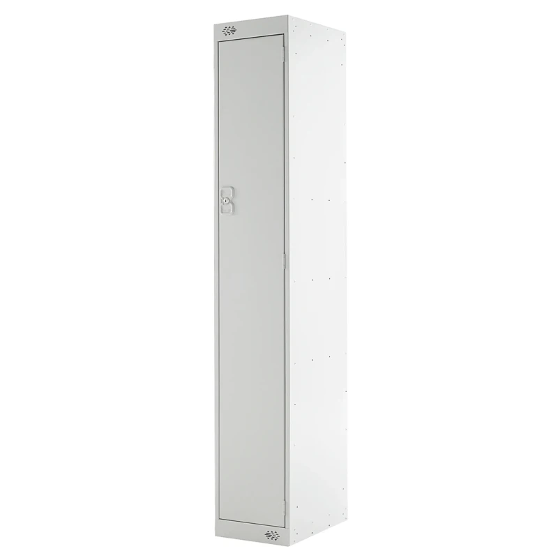 RS PRO 1 Door Steel Grey Industrial Locker 1800 mm x 300 mm x 450 mm 521-471