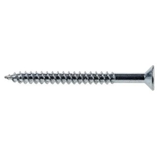 RS PRO Pozidriv Countersunk Steel Wood Screw, Bright Zinc, 8 in Thread 2 in Length 529-135