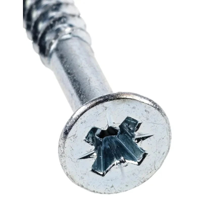 RS PRO Pozidriv Countersunk Steel Wood Screw, Bright Zinc, 8 in Thread 2 in Length 529-135