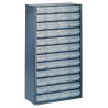 Raaco Drawer Storage Unit Steel Frame with 48 Polypropylene Drawers Blue 552mm x 306mm x 150mm 137393