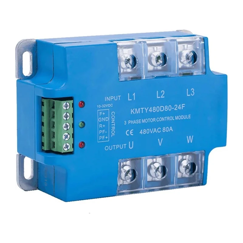 i-Autoc KSQE Series Solid State Relay Panel Mount 80A Load 530V AC Load 32V DC Control KMTY480D80-24F