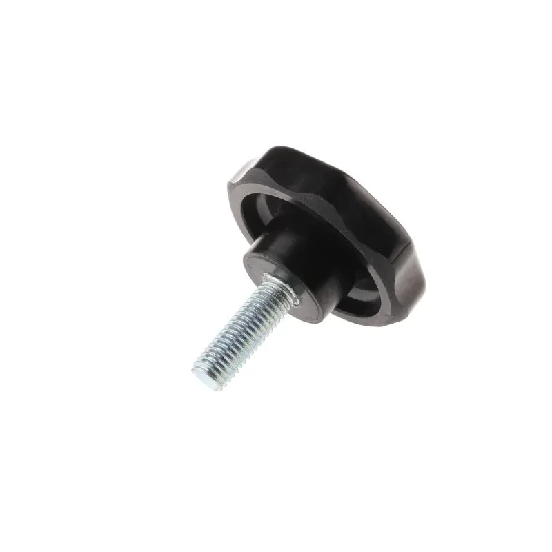 RS PRO Black Multiple Lobes Clamping Knob M10 Threaded Stud 686-143