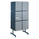 Raaco Drawer Storage Unit Steel Frame 1.6 m x 705 mm x 570 mm Blue 137614