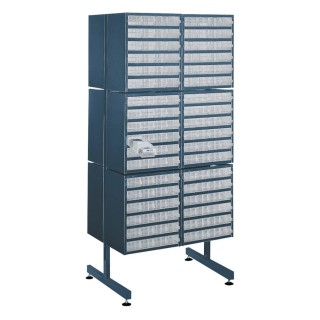 Raaco Drawer Storage Unit Steel Frame 1.6 m x 705 mm x 570 mm Blue 137614