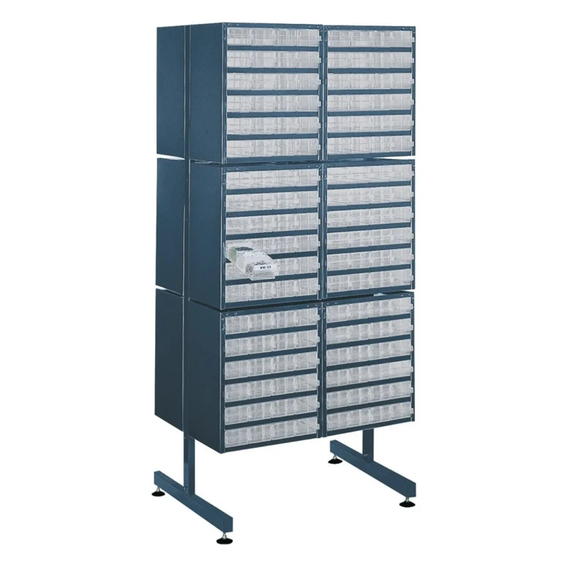 Raaco Drawer Storage Unit Steel Frame 1.6 m x 705 mm x 570 mm Blue 137614