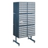 Raaco Drawer Storage Unit Steel Frame 1.6 m x 705 mm x 570 mm Blue 137614