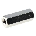Essentra Hexagonal Brass Standoff Female/Female Thread Size M4, Length 20 mm with Nickel Finish 301420040050
