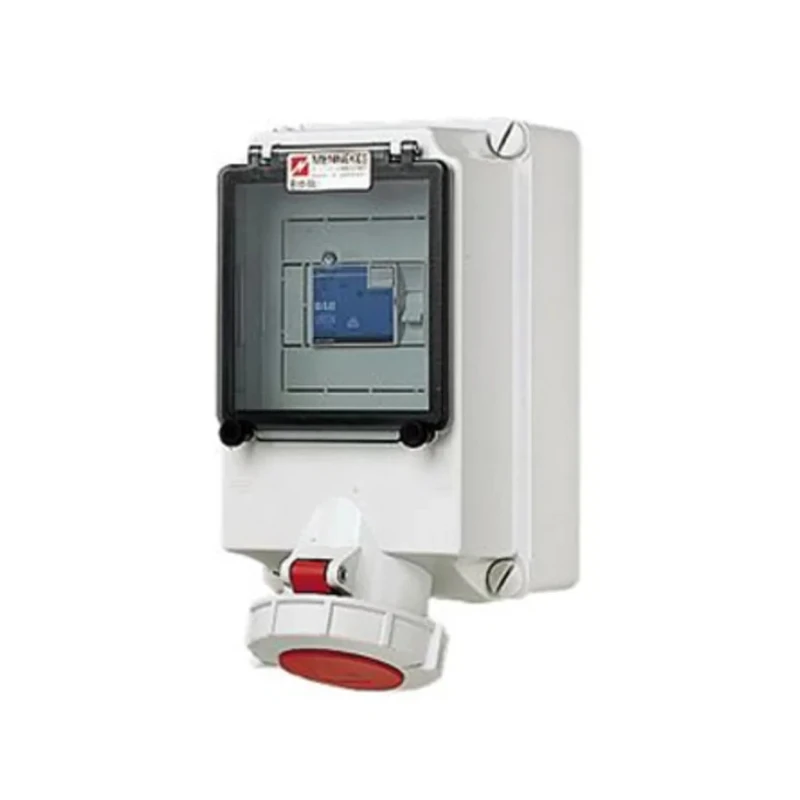 MENNEKES Industrial Power Connector Wall Mount 5 Pole 63A 400V IP67 Red 