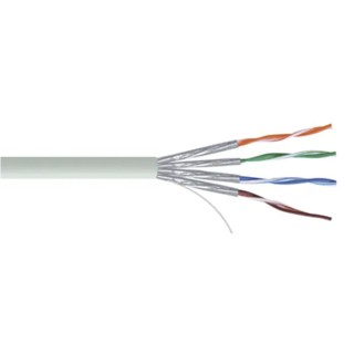 RS PRO Cat7 Ethernet Cable, 100 m, Grey, U/FTP Low Smoke Zero Halogen Cat7