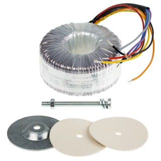 RS PRO Toroidal Transformer Dual Primary 2 x 115 V AC Dual Secondary 2 x 24 V AC 2 Output Surface Mount 120 VA 117-6056