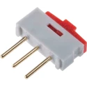 EOZ 2 Way Through Hole Slide SIP Switch France 09.03201.02