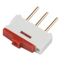 EOZ 2 Way Through Hole Slide SIP Switch France 09.03201.02
