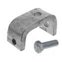 Unistrut Galvanised Steel Beam Clamp C Clamp 50mm Width 63mm Height M12 Bolt Size P 1271