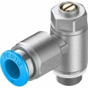 Festo GRLA Series Flow Controller Exhaust Valve Threaded ISO 1179-1 and ISO 228-1 1 bar 150°C GRLA-1/8-QS-8-D