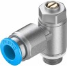 Festo GRLA Series Flow Controller Exhaust Valve Threaded ISO 1179-1 and ISO 228-1 1 bar 150°C GRLA-1/8-QS-8-D