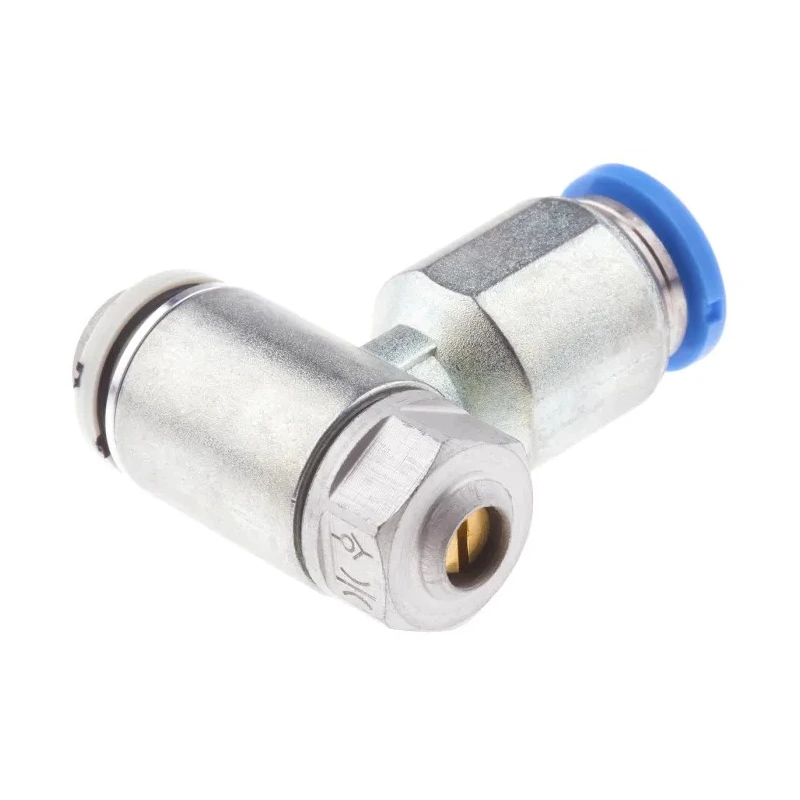 Festo GRLA Series Flow Controller Exhaust Valve Threaded ISO 1179-1 and ISO 228-1 1 bar 150°C GRLA-1/8-QS-8-D