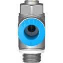Festo GRLA Series Flow Controller Exhaust Valve Threaded ISO 1179-1 and ISO 228-1 1 bar 150°C GRLA-1/8-QS-8-D