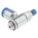 Festo GRLA Series Flow Controller Exhaust Valve Nickel Plated Brass Stainless Steel, 534337, Threaded GRLA-1/8-QS-8-RS-D