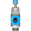 Festo GRLA Series Flow Controller Exhaust Valve Nickel Plated Brass Stainless Steel, 534337, Threaded GRLA-1/8-QS-8-RS-D