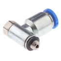 Festo GRLA Series Flow Controller Exhaust Valve Male Inlet Threaded, Max Pressure 1 bar, Temp. Range -10°C to GRLA-M5-QS-6-D