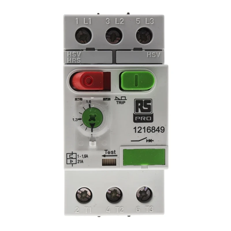 RS PRO Motor Protection Circuit Breaker 1 to 1.6 A Current Rating, 690V, 3 Poles, Thermal Magnetic Release, IP20 121-6849