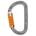 Petzl Stainless Steel and Aluminium Carabiner Triple-Action Locking 24mm Gate Opening M34A TL