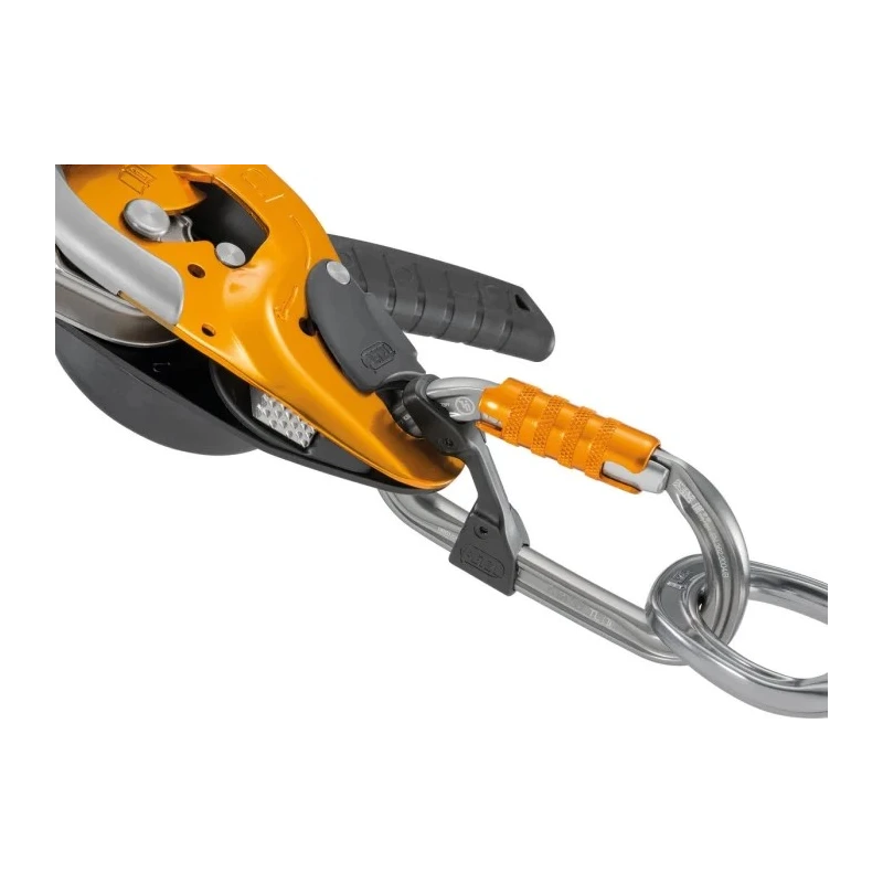 Petzl Stainless Steel and Aluminium Carabiner Triple-Action Locking 24mm Gate Opening M34A TL