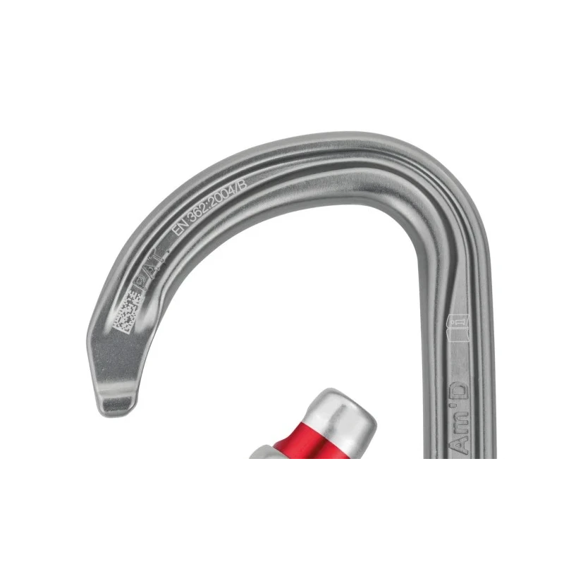 Petzl Stainless Steel and Aluminium Carabiner Triple-Action Locking 24mm Gate Opening M34A TL