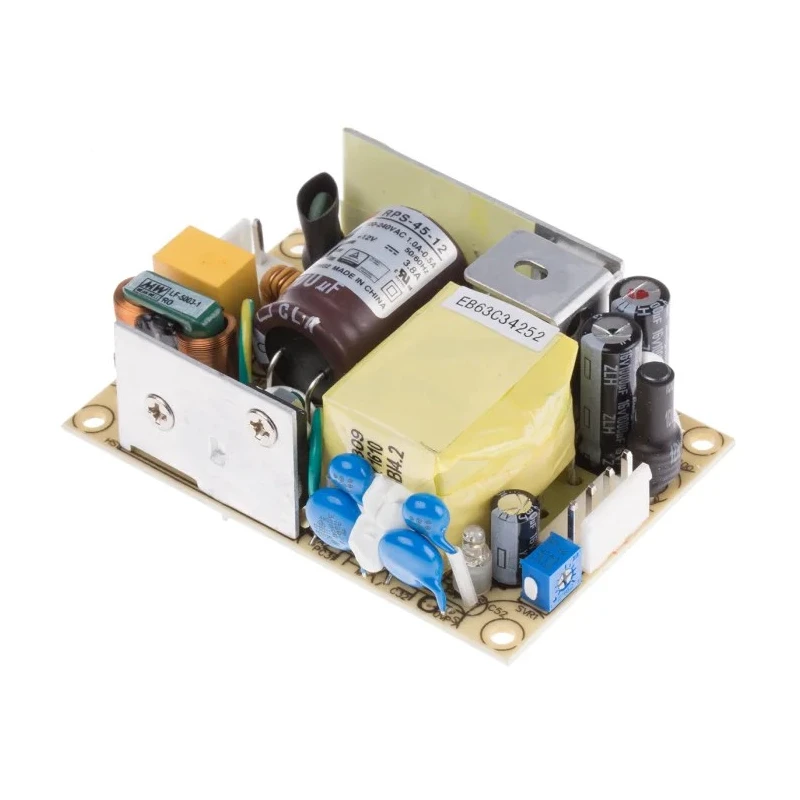 MEAN WELL Switching Power Supply 12V DC 45.6W 3.8A PCB Mount RPS-45-12