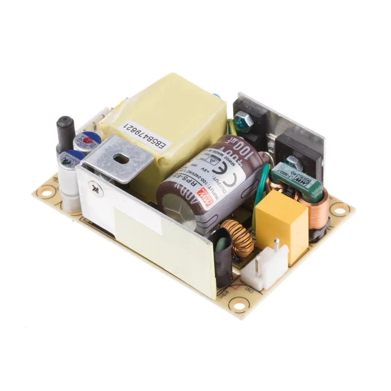 MEAN WELL RPS-65-5 Switching Power Supply 5V DC 50W 80-264V AC Input PCB Mount RPS-65-5
